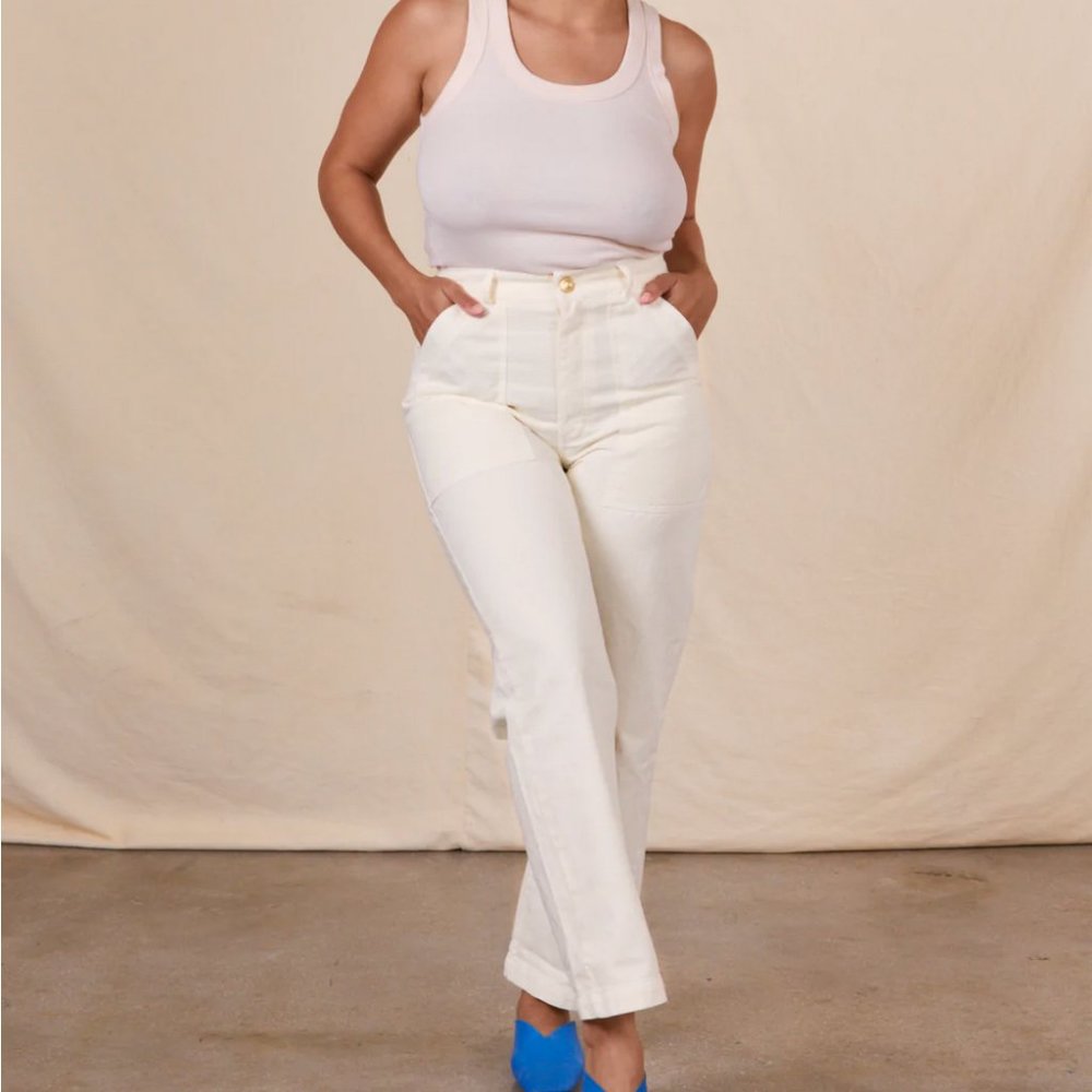 Big Bud Press Work Pants Vintage Tee Off-White - M - EUC